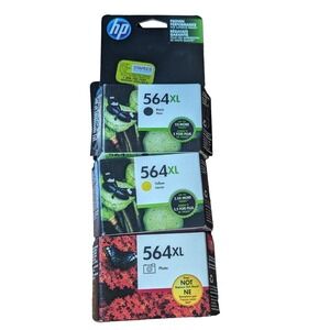 HP 564XL Ink Lot Black Yellow Photo Genuine OEM Expired 2018 Unopened